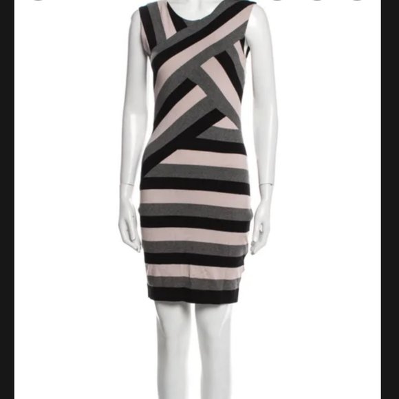 Ted Baker Caligo Striped Detail Bodycon Dress size 1 nwt - Picture 4 of 11